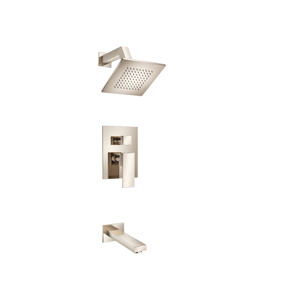 Two Output Shower Set With Shower Head And Tub Spout | Polished Nickel PVD