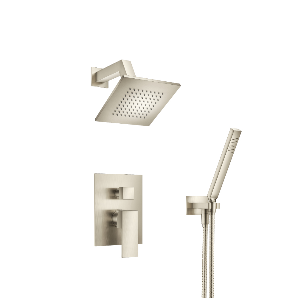 Two Output Shower Set With Shower Head And Hand Held | Brushed Nickel PVD