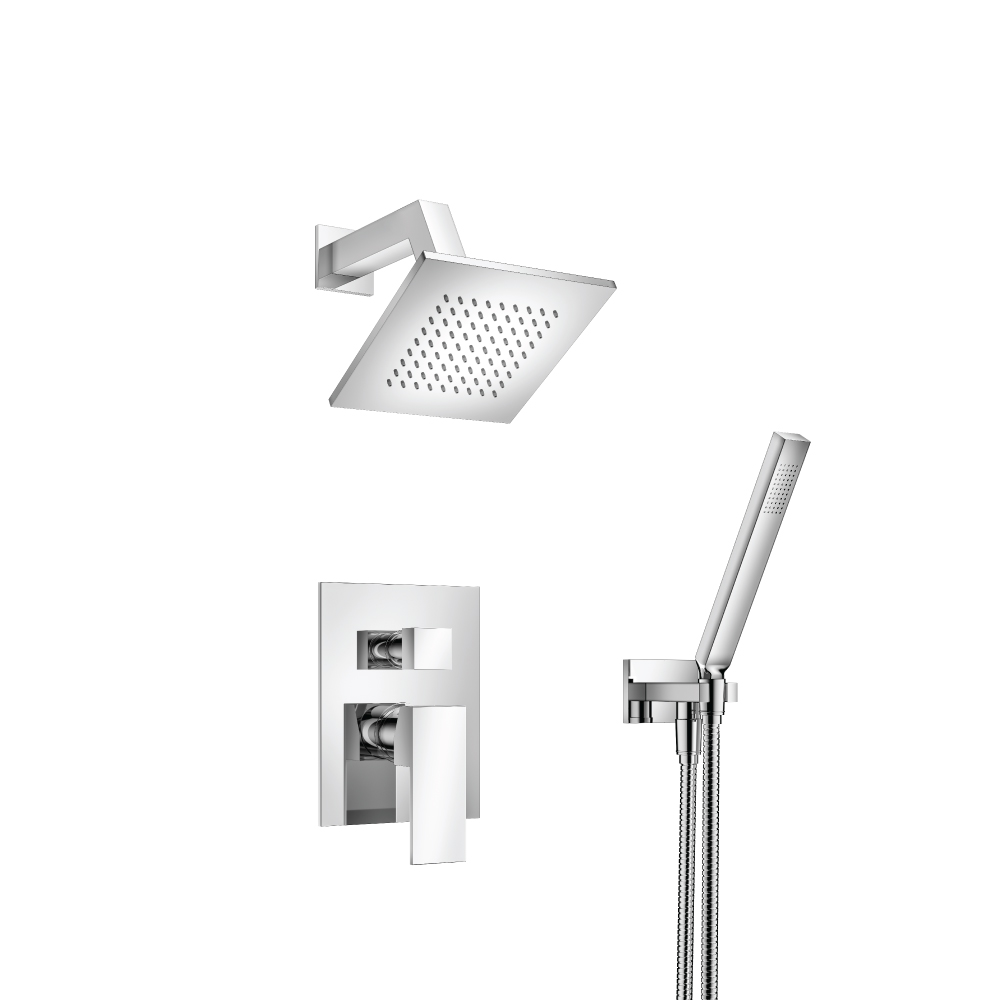 Two Output Shower Set With Shower Head And Hand Held | Chrome