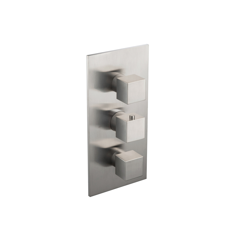 3/4" Thermostatic Valve & Trim - 4 Output | Brushed Nickel PVD