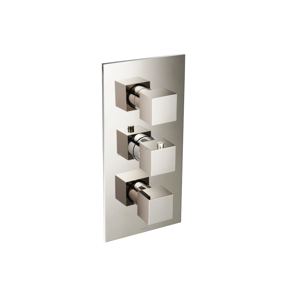 3/4" Thermostatic Valve With Trim - 3 Output | Polished Nickel PVD
