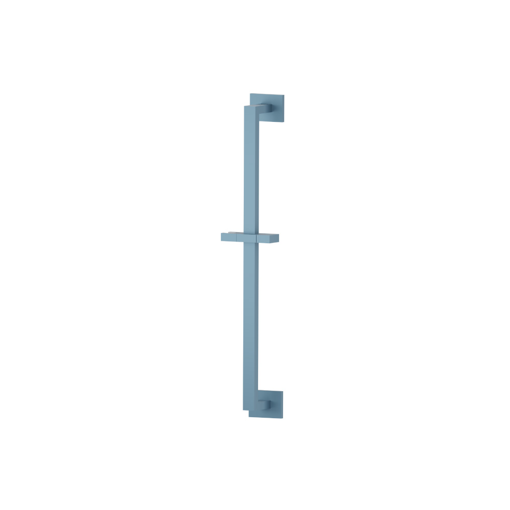 Shower Slide Bar With Integrated Wall Elbow | Blue Platinum