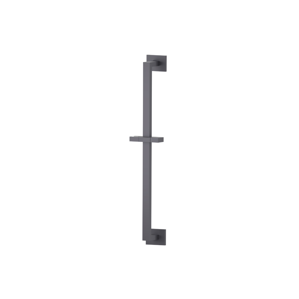 Shower Slide Bar With Integrated Wall Elbow | Dark Grey