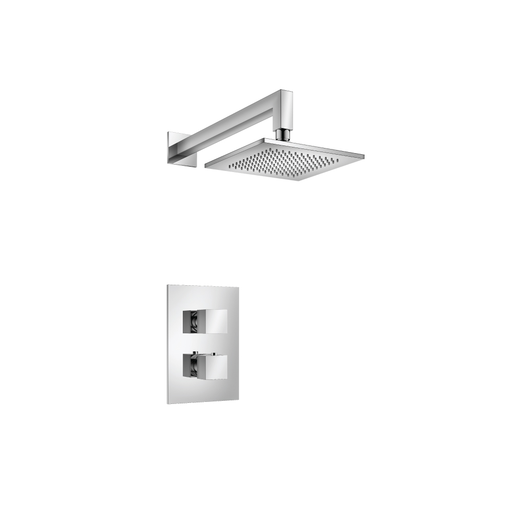 Single Output Shower Set With Shower Head And Arm | Chrome