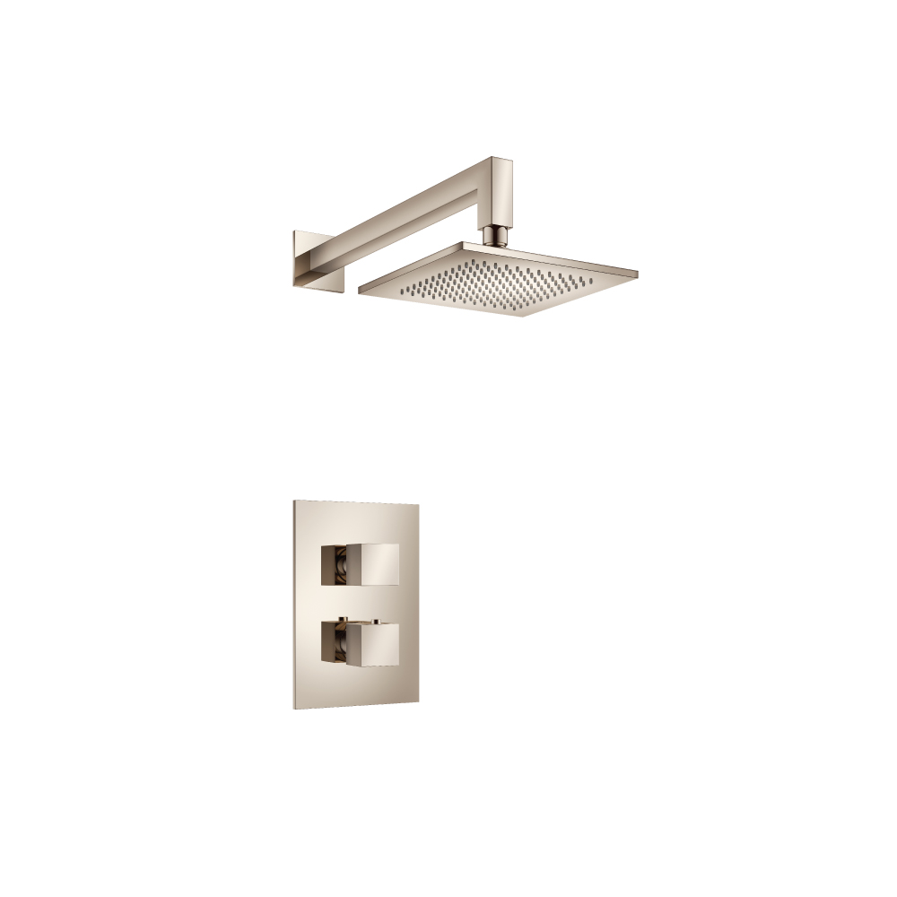 Single Output Shower Set With Shower Head And Arm | Polished Nickel PVD