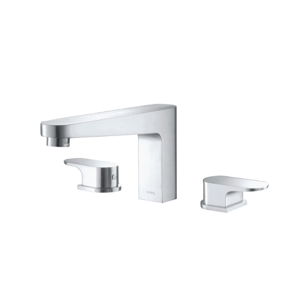 3 Hole Deck Mount Roman Tub Faucet | Brushed Nickel PVD