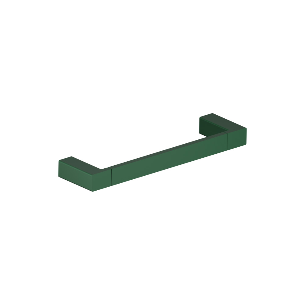 Brass Towel Ring / Mini Towel Bar - 8" | Leaf Green
