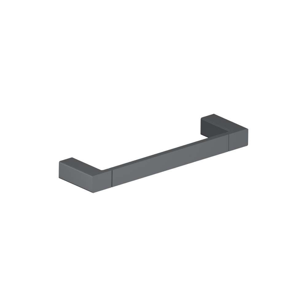 Brass Towel Ring / Mini Towel Bar - 10" | Rock Grey