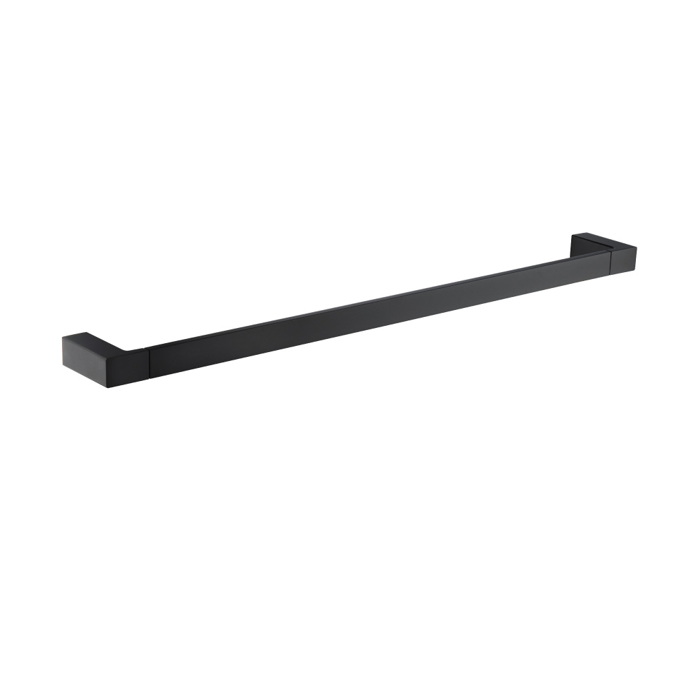 Brass Towel Bar - 24" | Matte Black