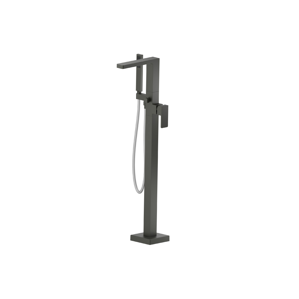 Freestanding Floor Mount Bathtub / Tub Filler With Hand Shower | Dark Green