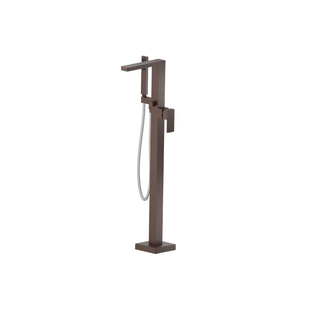 Freestanding Floor Mount Bathtub / Tub Filler With Hand Shower | Vortex Brown