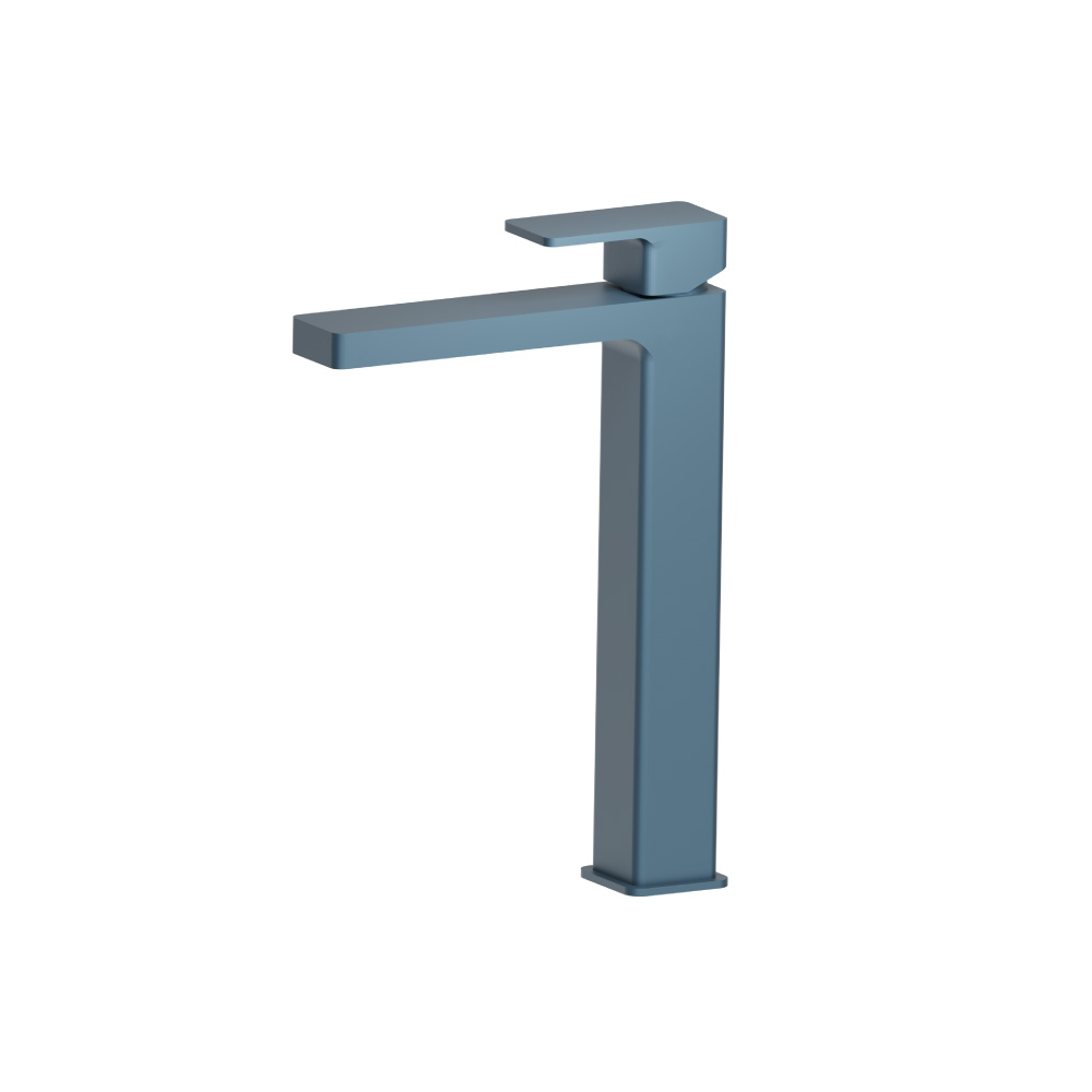 Single Hole Vessel Faucet | Blue Platinum