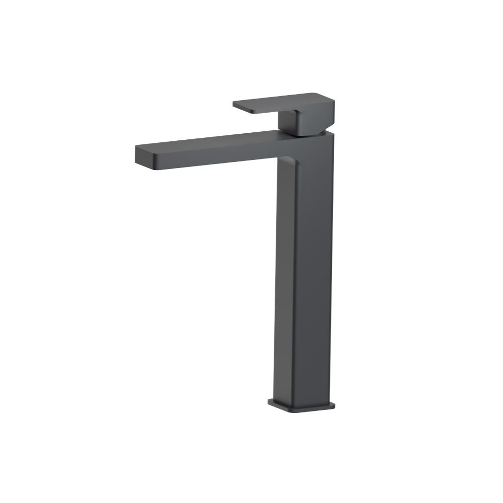 Single Hole Vessel Faucet | Rock Grey