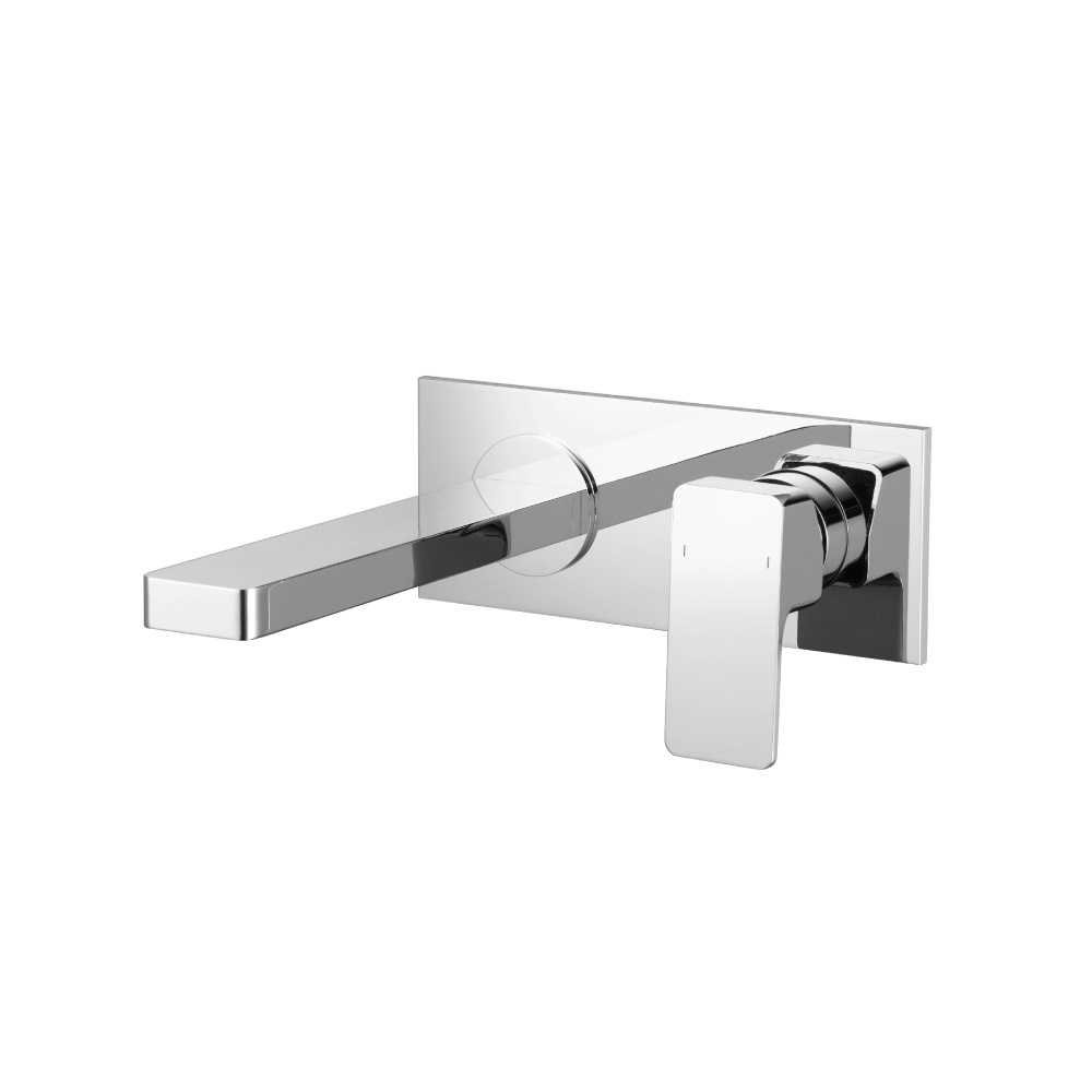 Single Handle Wall Mounted Bathroom Faucet | Polished Nickel PVD