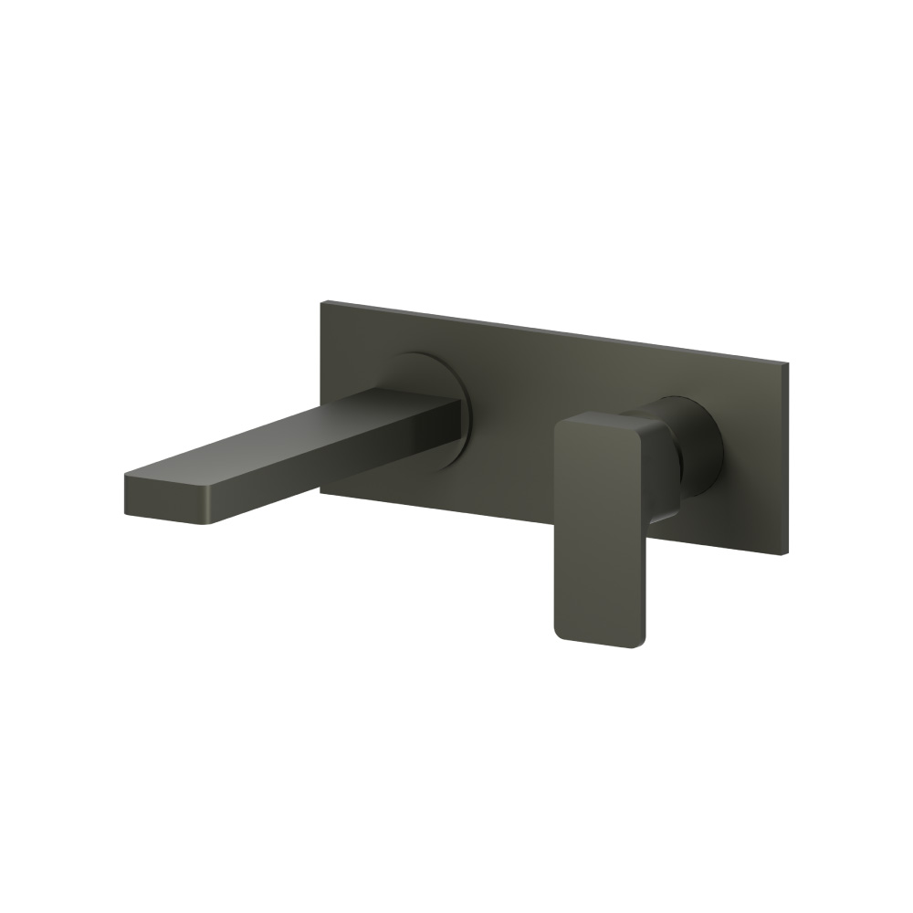 Single Handle Wall Mounted Bathroom Faucet | Dark Green