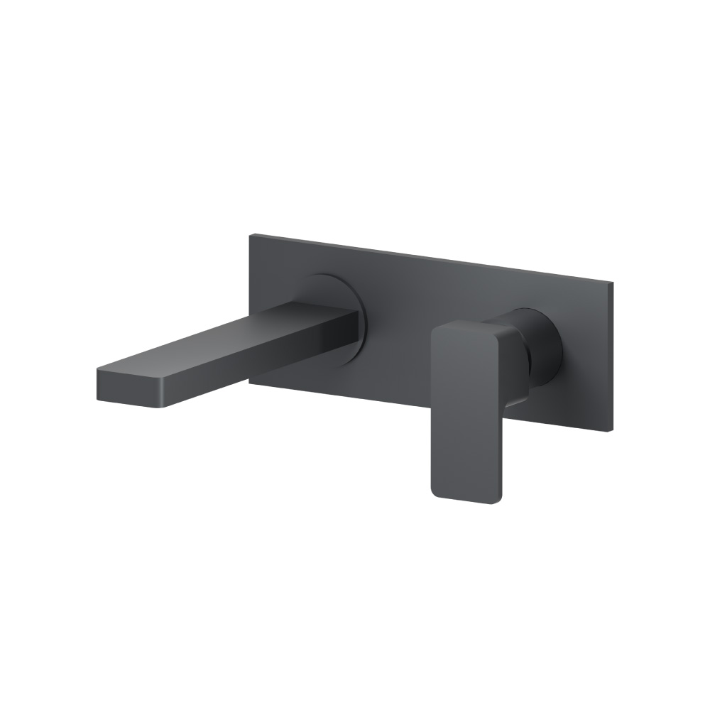 Single Handle Wall Mounted Bathroom Faucet | Rock Grey