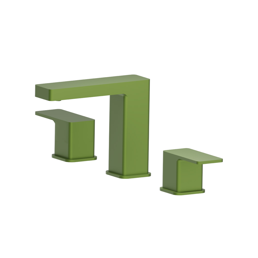 Three Hole 8" Widespread Two Handle Bathroom Faucet | Isenberg Green