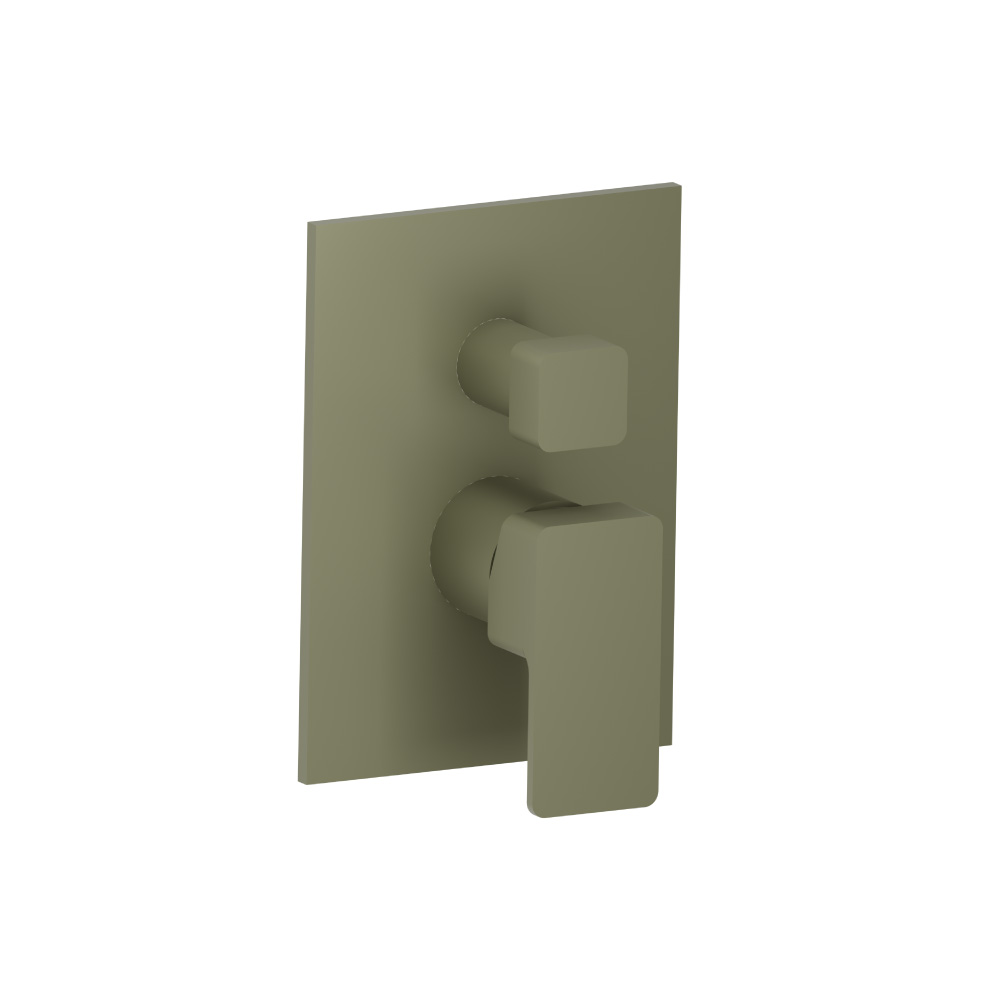 Tub / Shower Trim With Pressure Balance Valve - 2-Output | Army Green