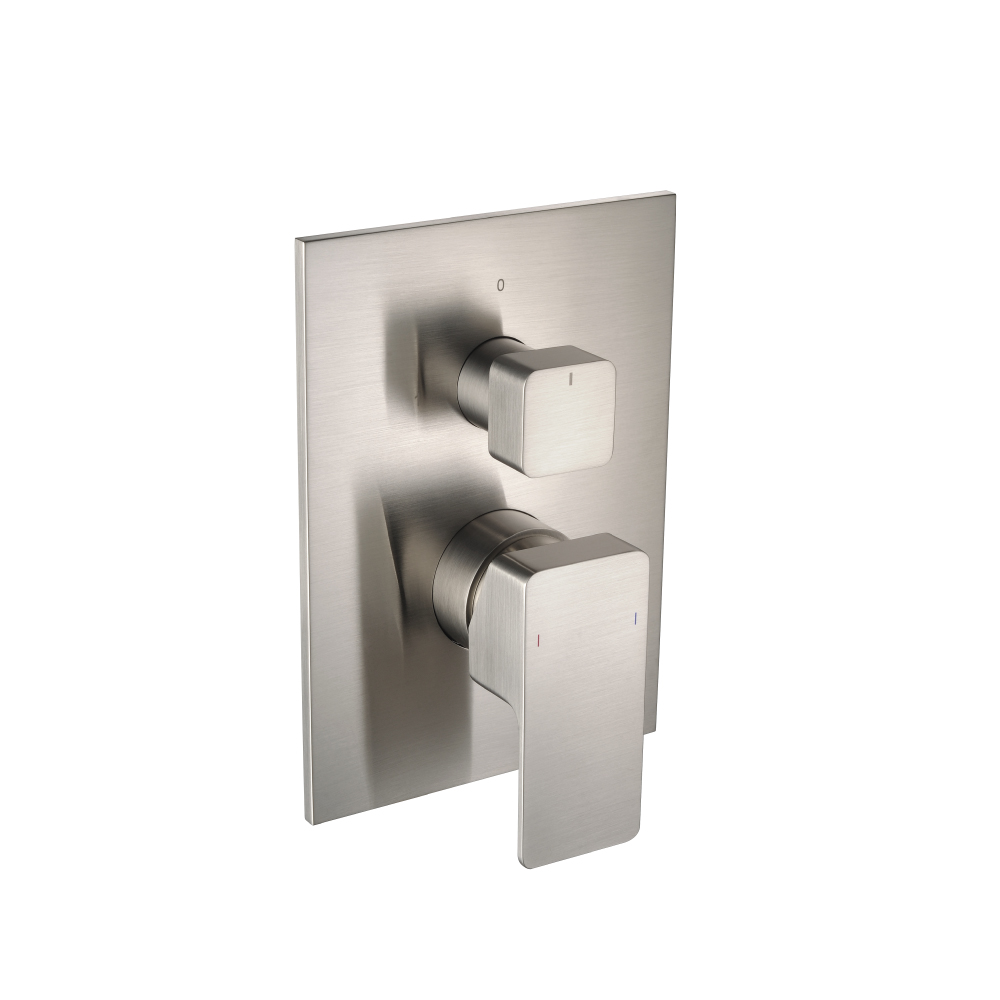 Tub / Shower Trim With Pressure Balance Valve - 2-Output | Brushed Nickel PVD