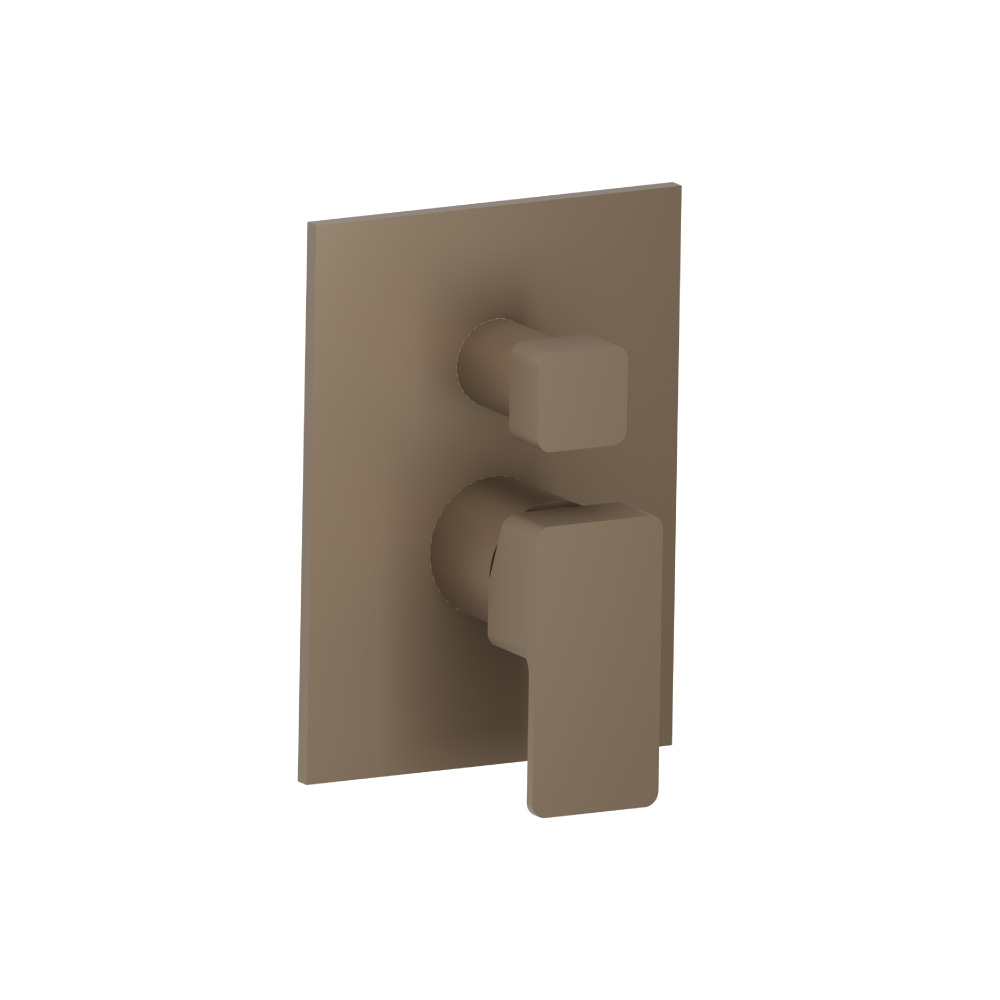 Tub / Shower Trim With Pressure Balance Valve - 2-Output | Dark Tan