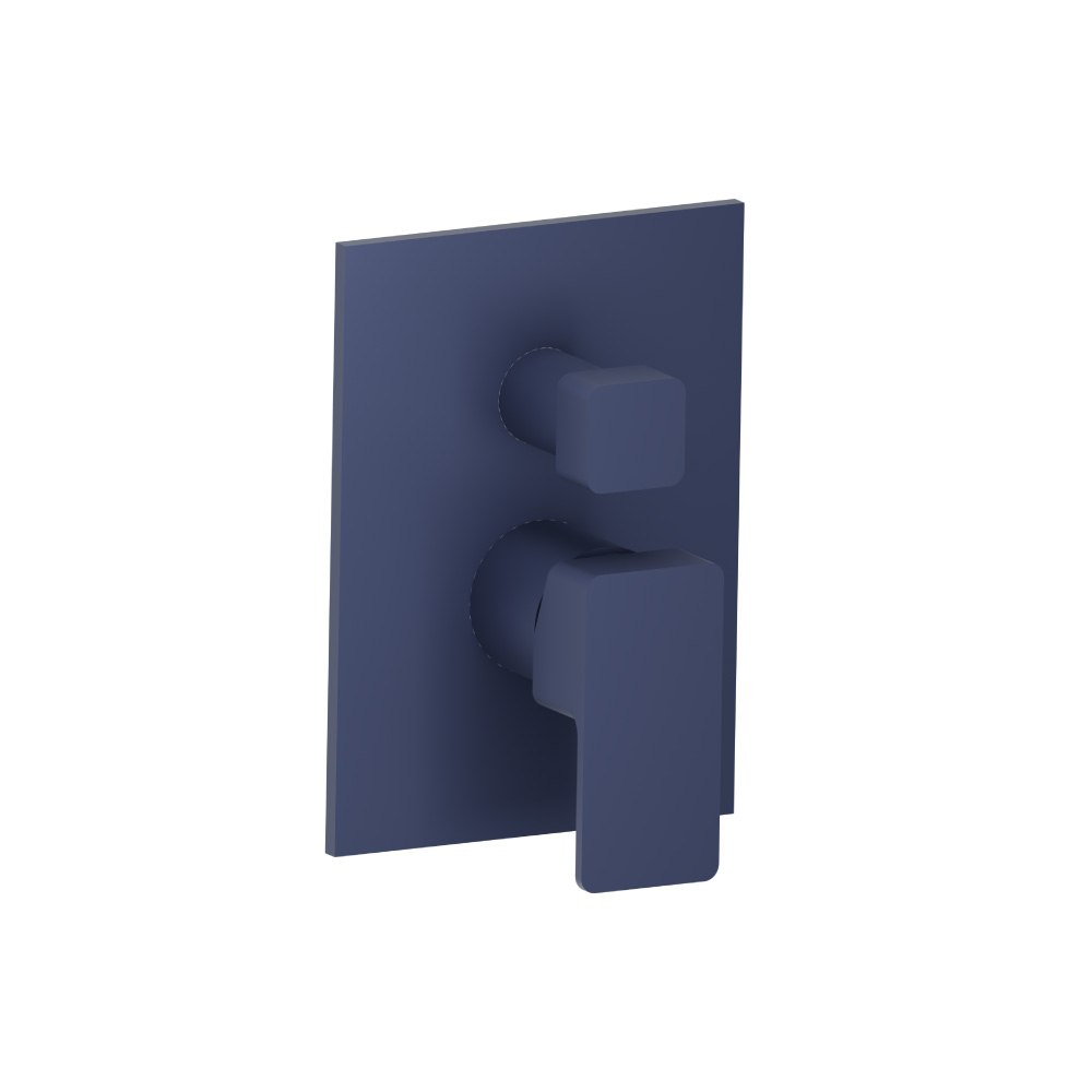 Tub / Shower Trim With Pressure Balance Valve - 2-Output | Navy Blue