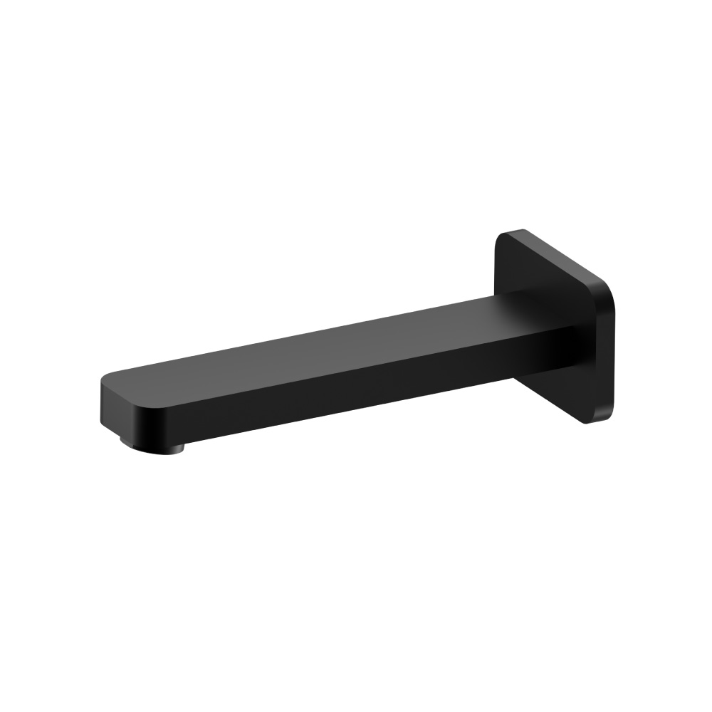 Wall Mount Non Diverting Tub Spout | Gloss Black