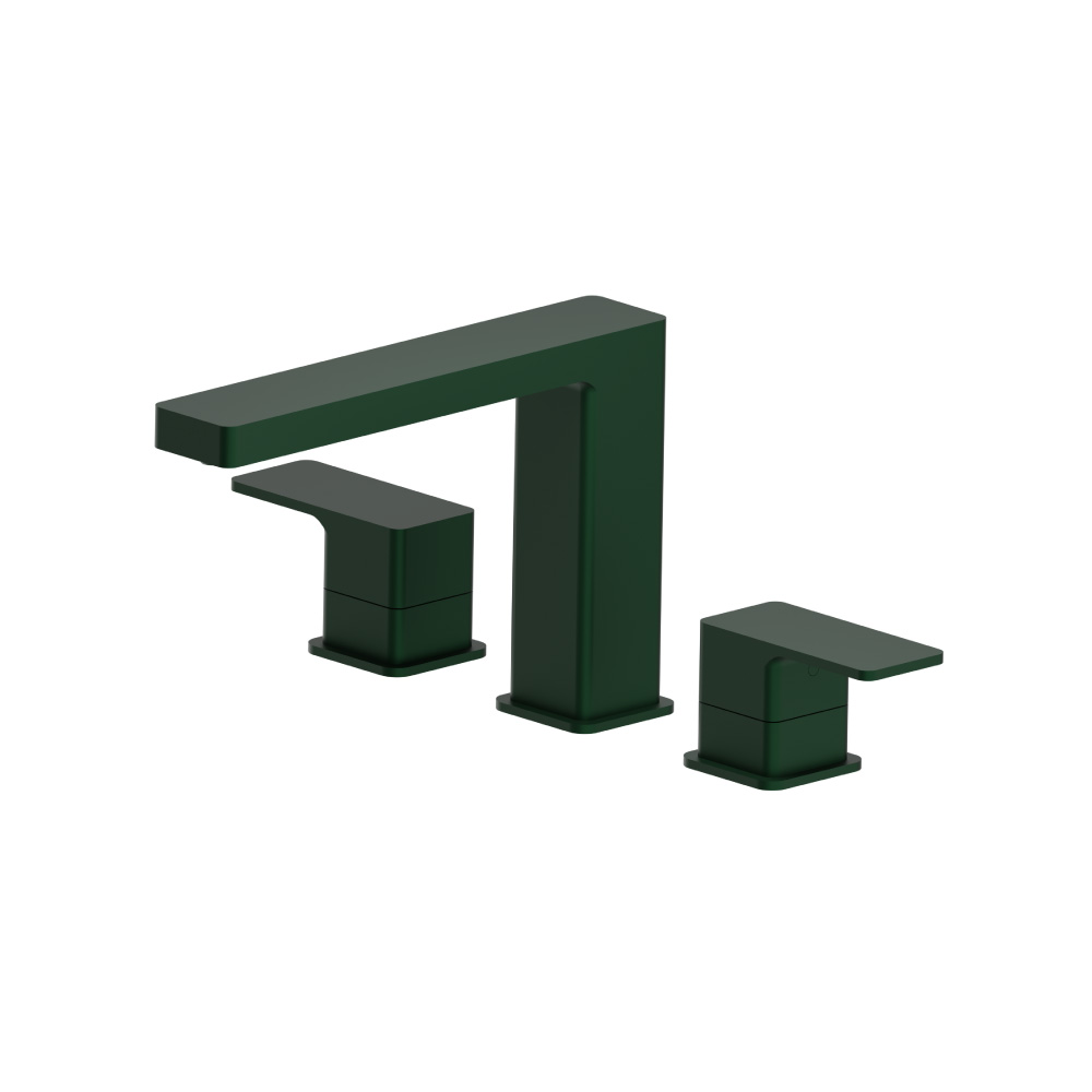 3 Hole Deck Mount Roman Tub Faucet | Leaf Green