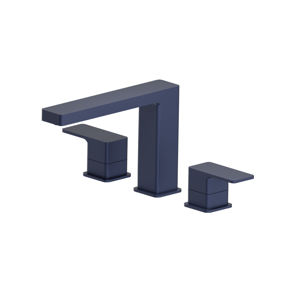 3 Hole Deck Mount Roman Tub Faucet | Navy Blue