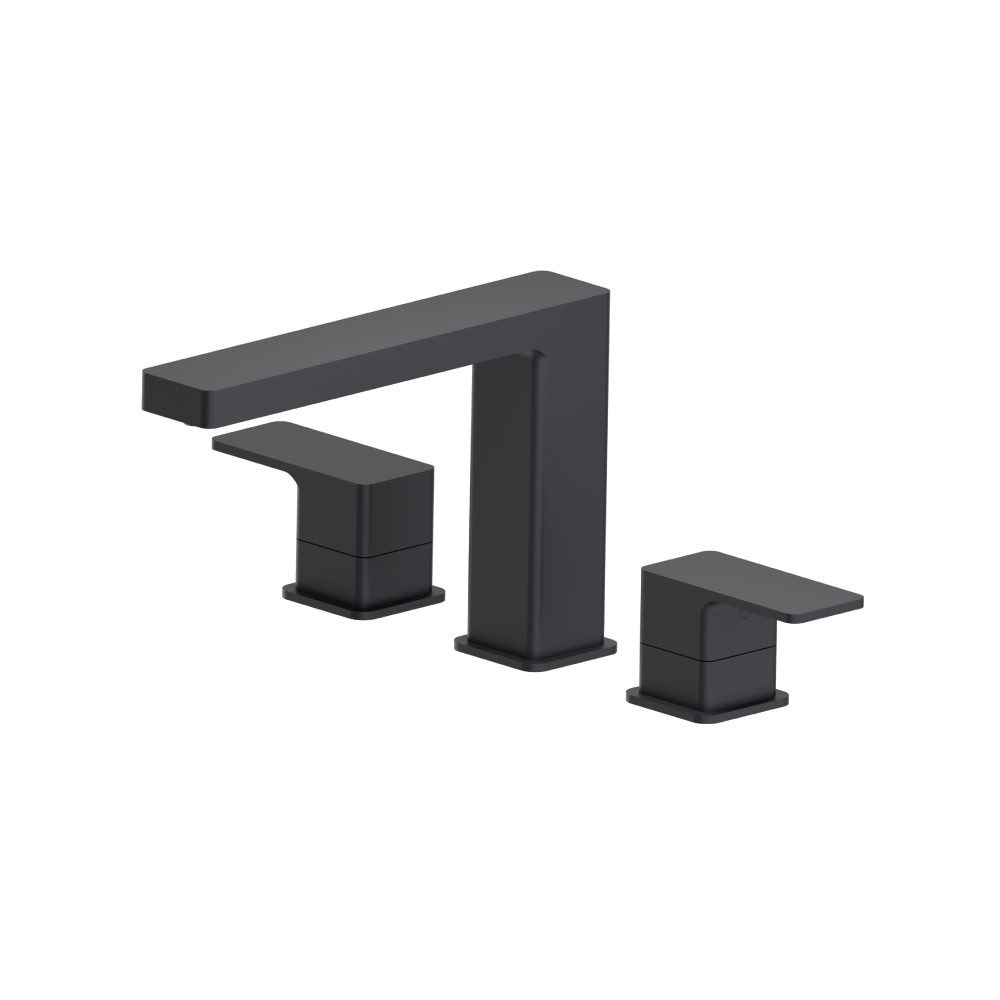 3 Hole Deck Mount Roman Tub Faucet | Rock Grey