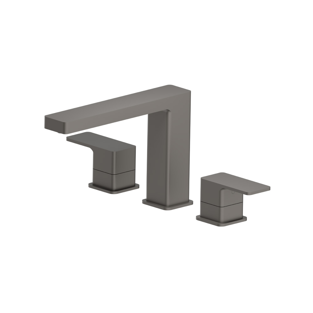 3 Hole Deck Mount Roman Tub Faucet | Steel Grey