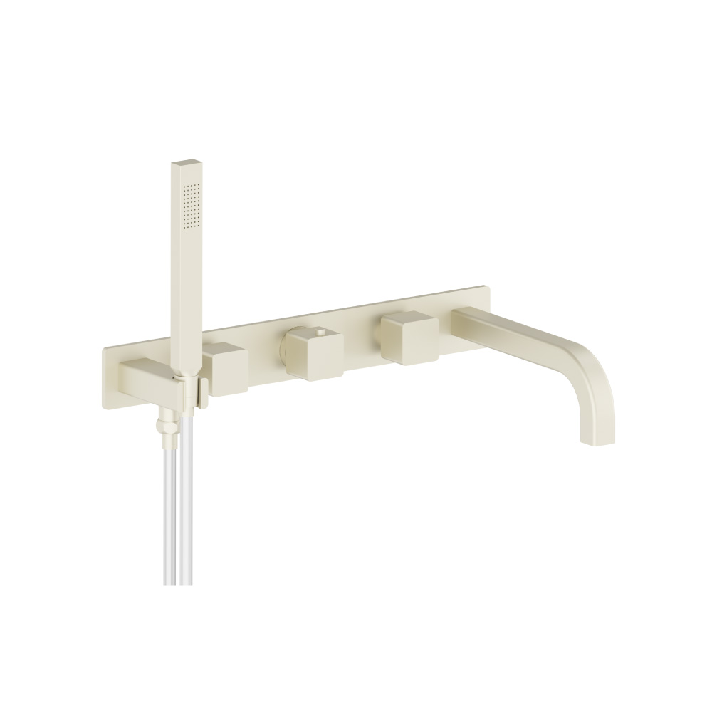 Wall Mount Tub Filler With Hand Shower | Light Tan