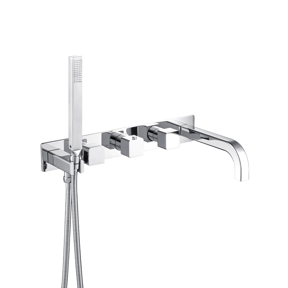 Trim For Wall Mount Tub Filler With Hand Shower | Chrome