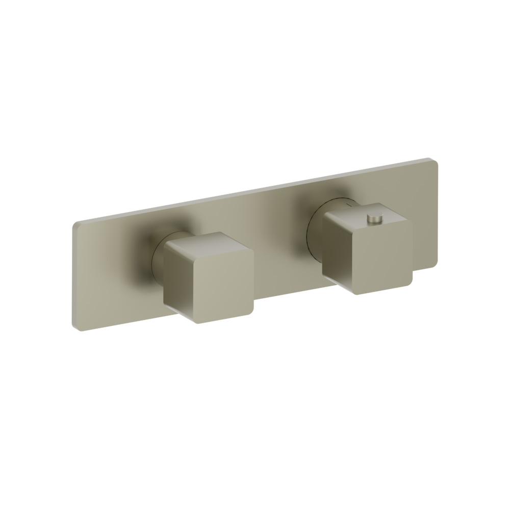 3/4" Horizontal Thermostatic Shower Valve % Trim - 1 Ouptut | Light Verde