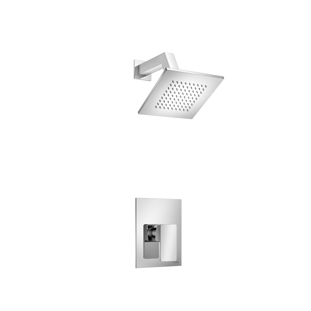 Single Output Shower Set With Brass Shower Head & Arm | Chrome