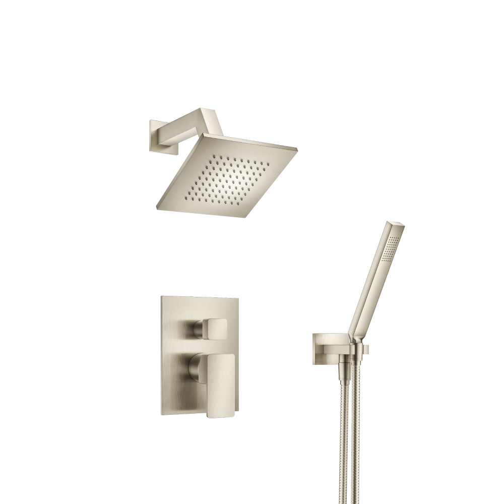 Two Output Shower Set With Shower Head And Hand Held | Brushed Nickel PVD