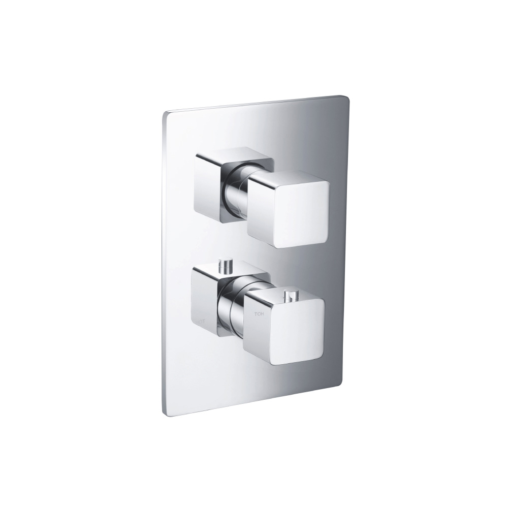 3/4" Thermostatic Valve & Trim - 3 Output | Chrome