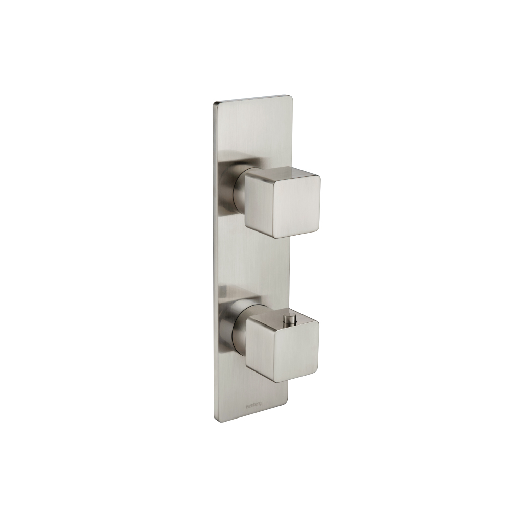 3/4" Thermostatic Shower Valve & Trim  - 3-Output | Brushed Nickel PVD