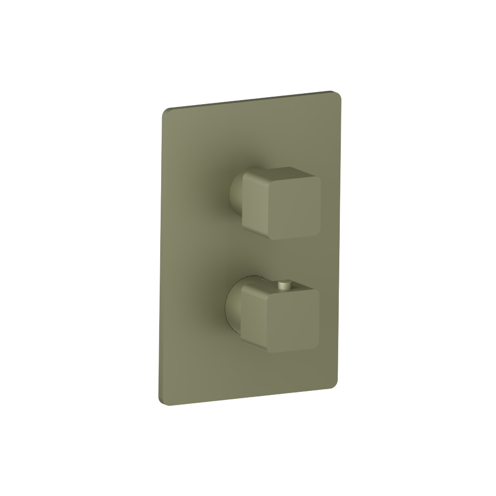 3/4" Thermostatic Shower Valve & Trim - 1 Output | Army Green