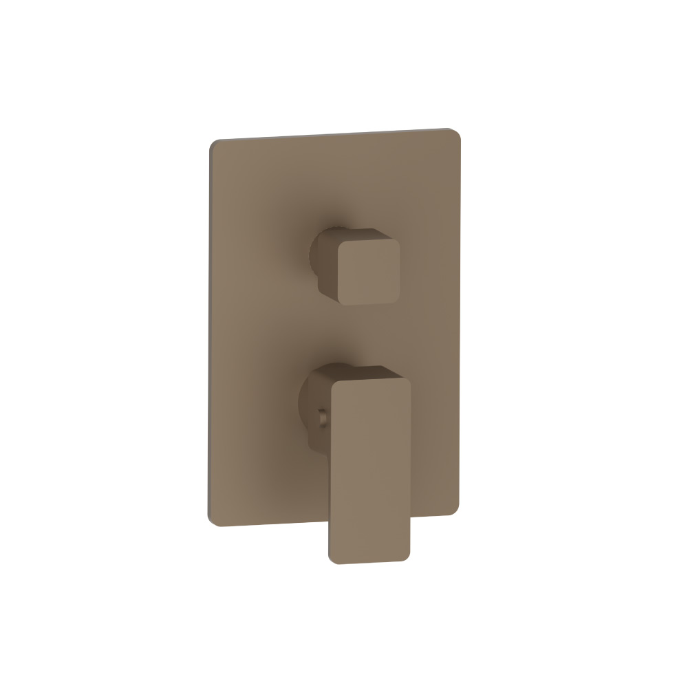 3/4" Thermostatic Shower Valve With Trim - 1 Output | Dark Tan