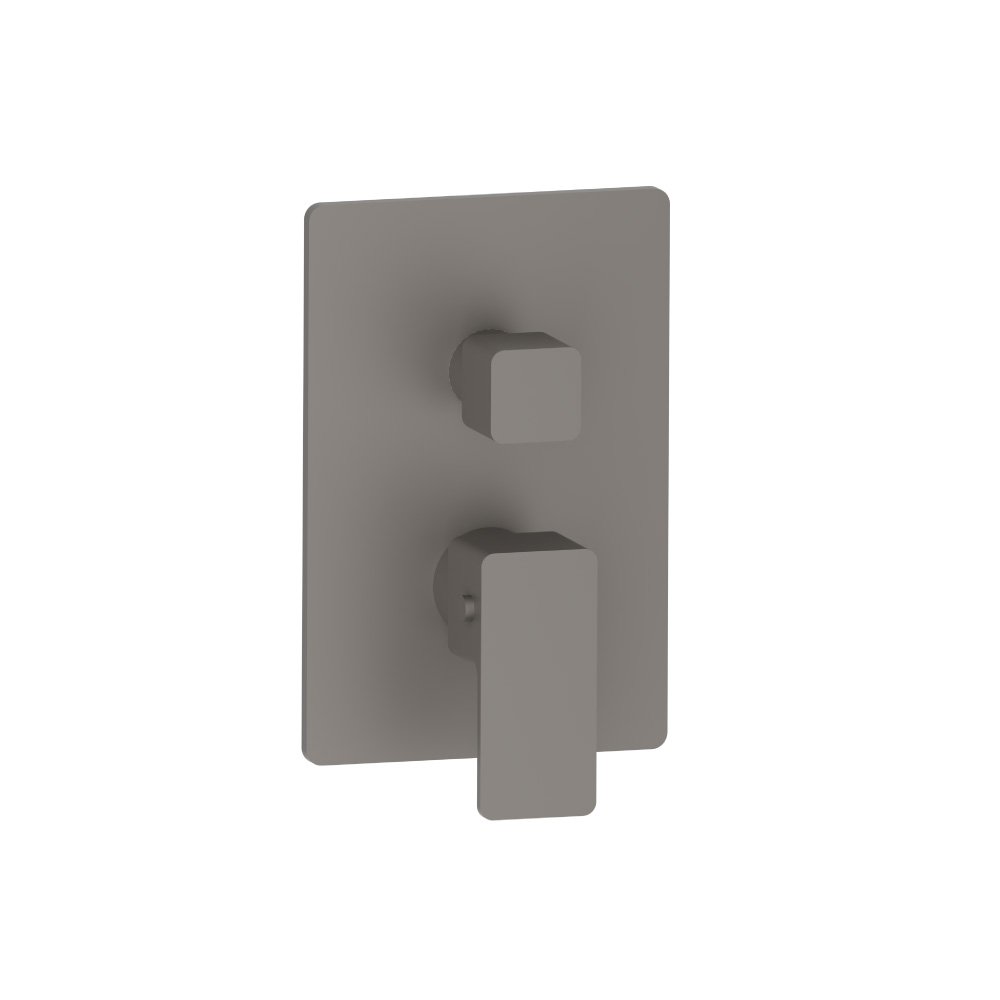 3/4" Thermostatic Shower Valve With Trim - 1 Output | Steel Grey