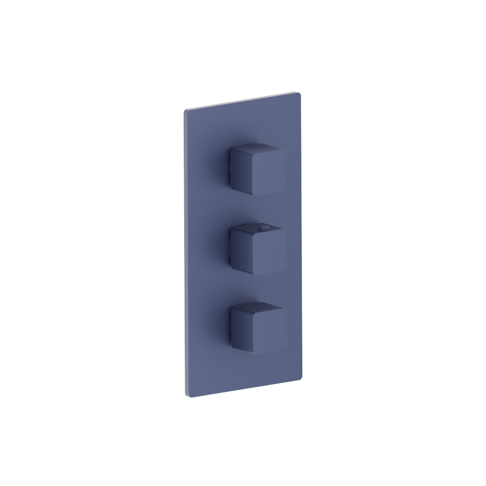 3/4" Thermostatic Valve and Trim - 2 Outputs | Navy Blue