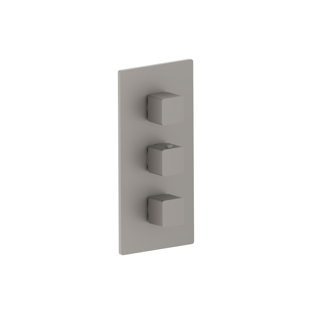 3/4" Thermostatic Valve and Trim - 2 Outputs | Steel Grey