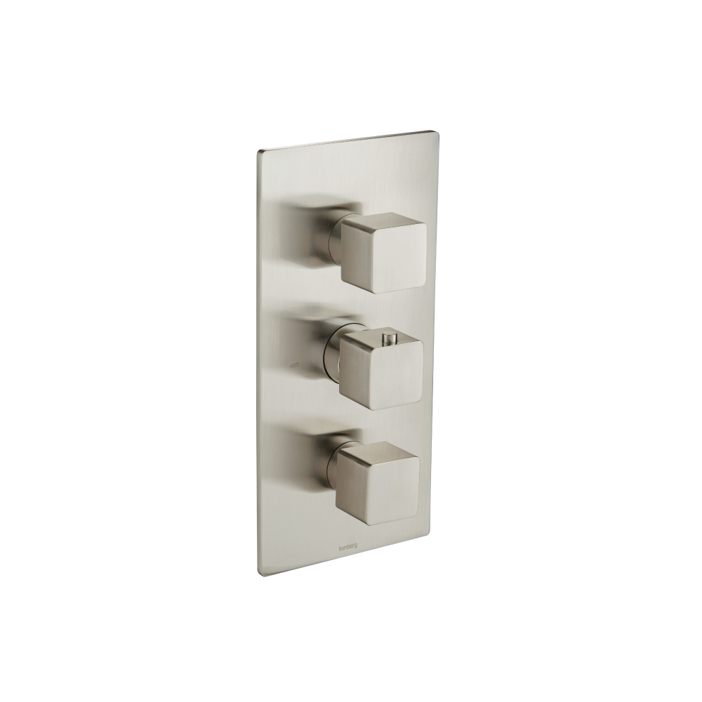 3/4" Thermostatic Valve & Trim - 4 Output | Brushed Nickel PVD