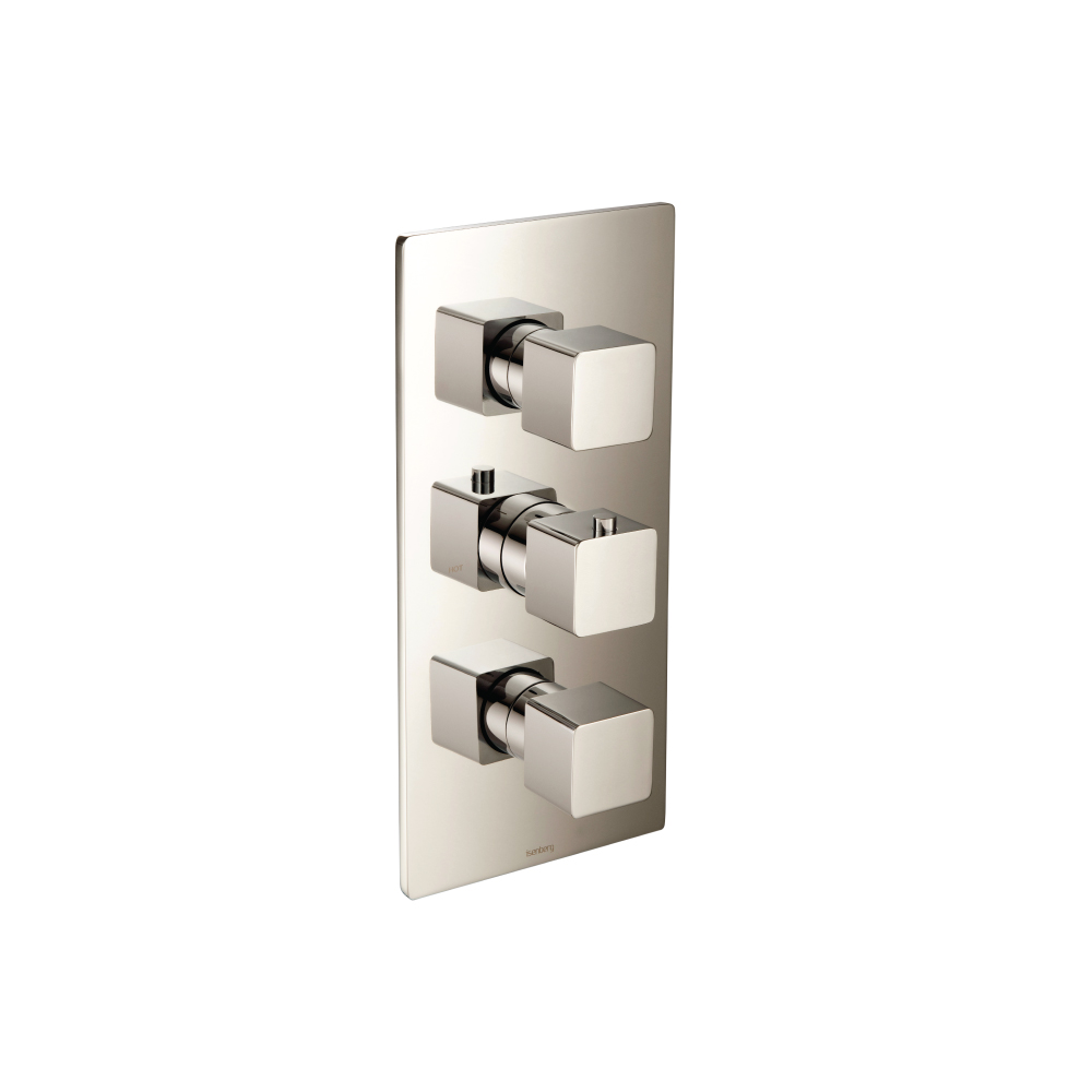 3/4" Thermostatic Valve & Trim - 4 Output | Polished Nickel PVD