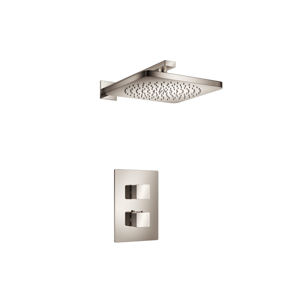 Single Output Shower Set With Shower Head And Arm | Polished Nickel PVD