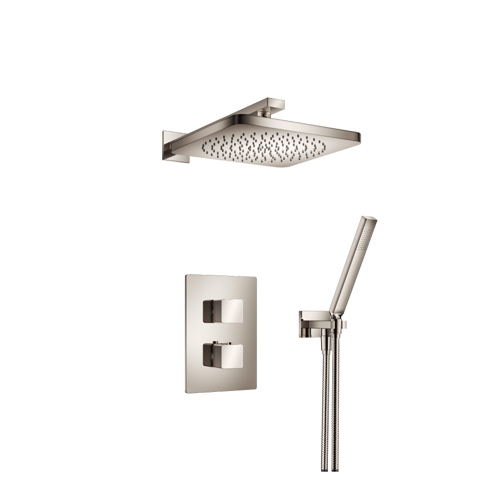 Two Output Shower Set With Shower Head And Hand Held | Polished Nickel PVD