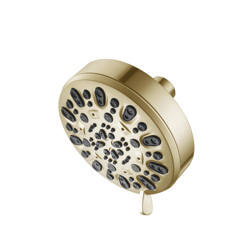 6-Function ABS Showerhead | Satin Brass PVD