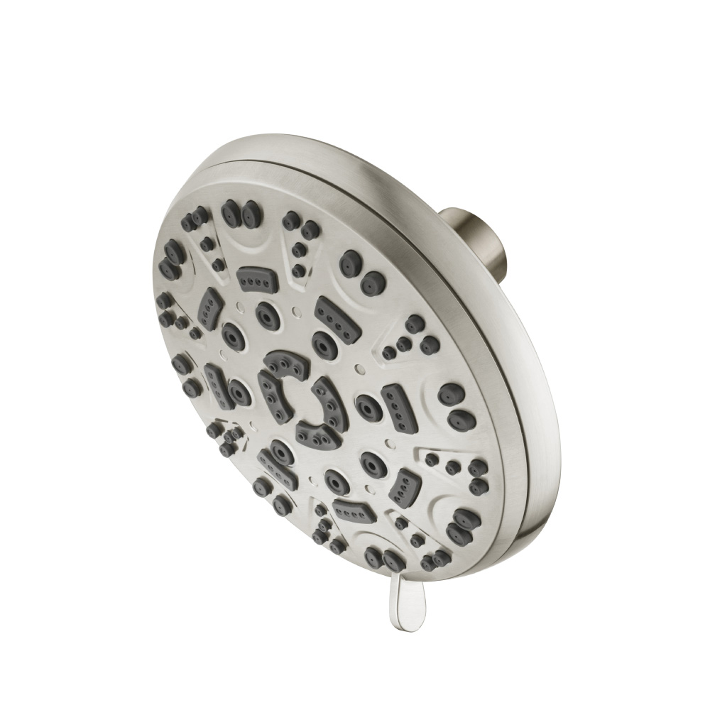 6-Function ABS Shower Head | Brushed Nickel PVD
