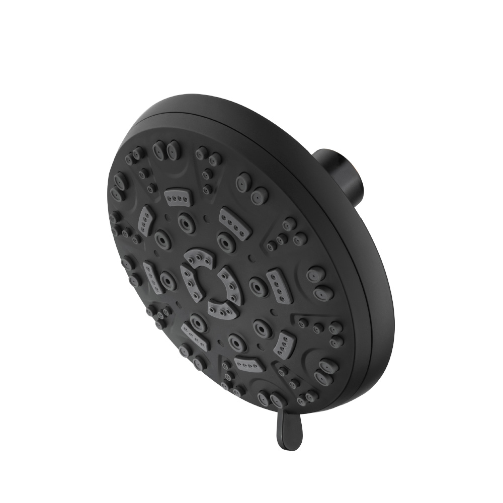 6-Function ABS Shower Head | Matte Black