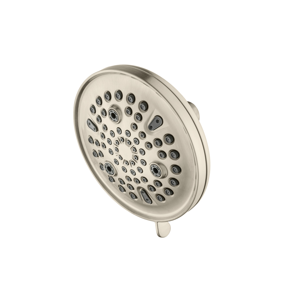 6-Function ABS Shower Head | Brushed Nickel PVD